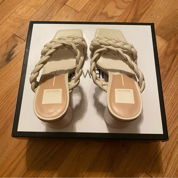 Dolce Vita Braided Paily Heels in Ivory - Picture 11 of 14